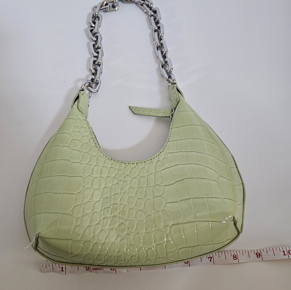 Forever 21 Croc Leather Shoulder Bag